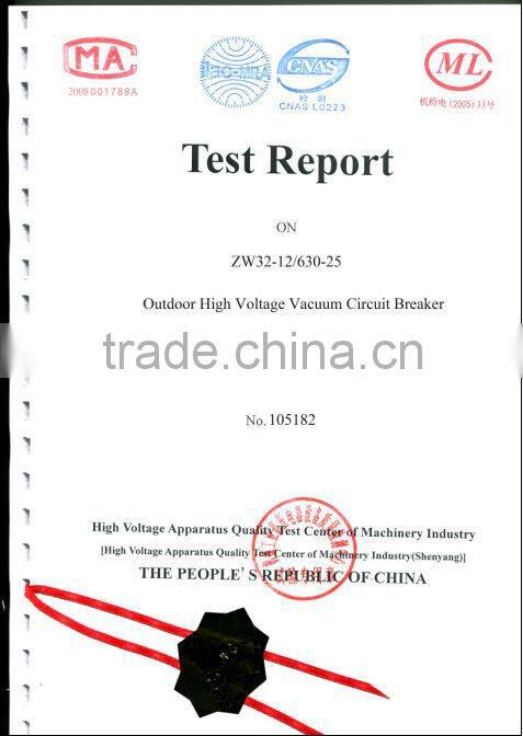 SF6 Recloser 32kv Vacuum Circuit Breaker ZW32-12 (G)