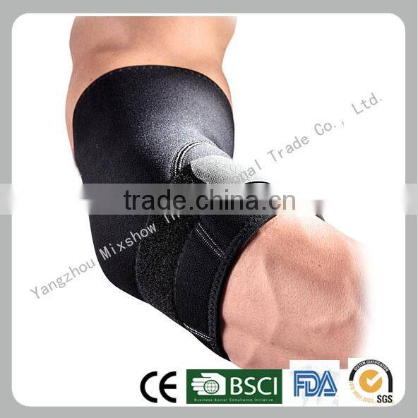 neoprene adjustable compression elbow brace one size black