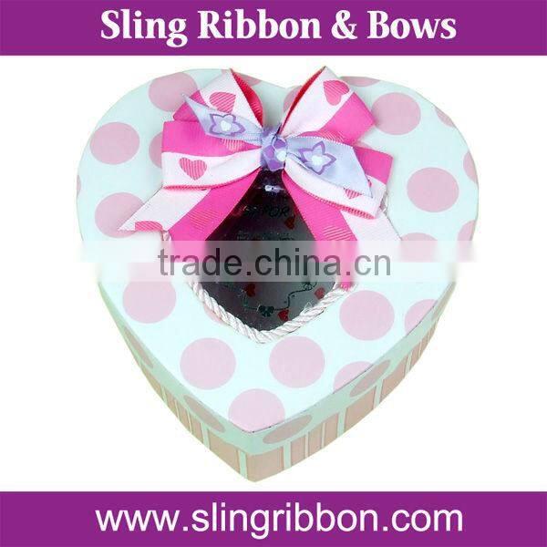 Gold Foil Satin Ribbon Bow For Gift Packaging