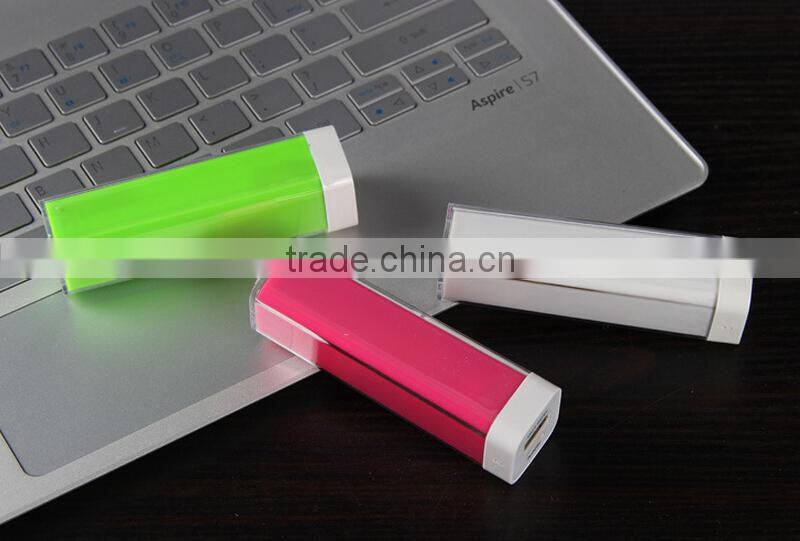 2015 Best Selling Products Lipstick Power Bank 2600mah