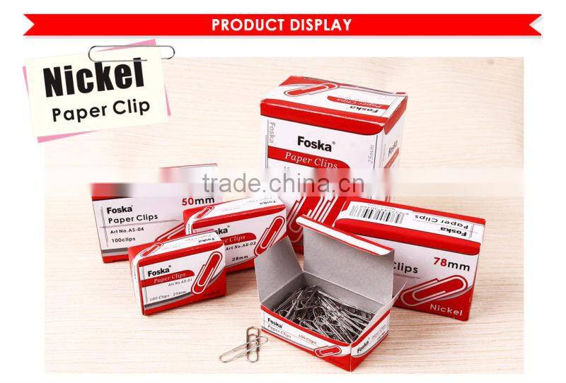 Round Nickel Paper Clips