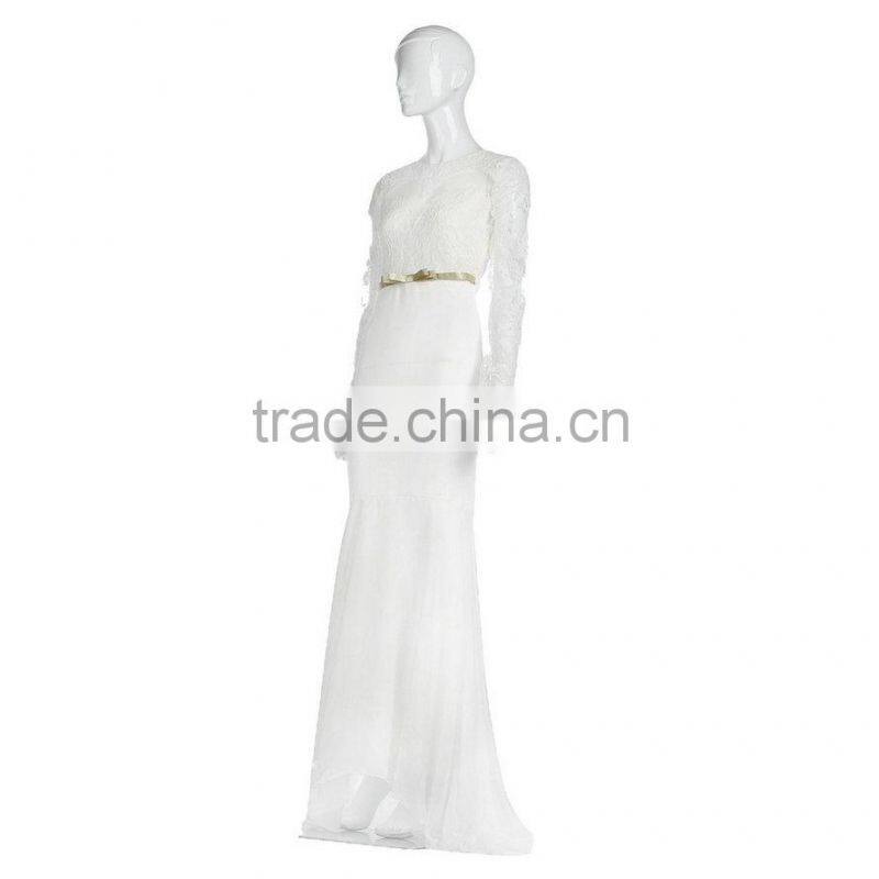 Women Bridesmaid Ball Prom Gown Formal Evening Party Cocktail Long Lace Dress VM