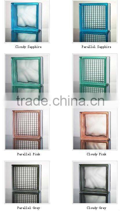 clear glass brick