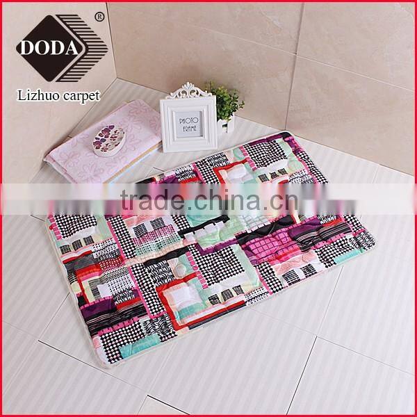 2016 new design polyester anti slip bathmat livingroom carpet prayer rugs