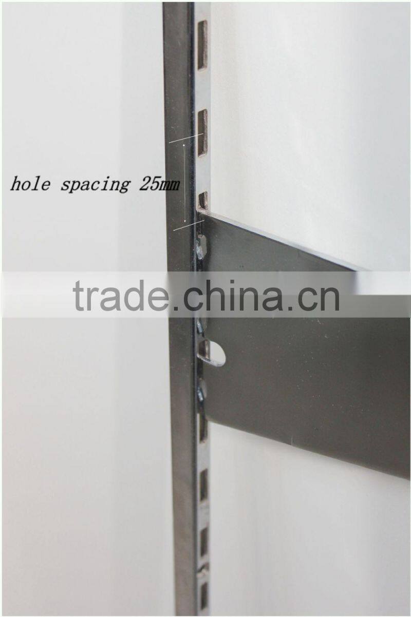 Metal wall upright side mount shelf bracket