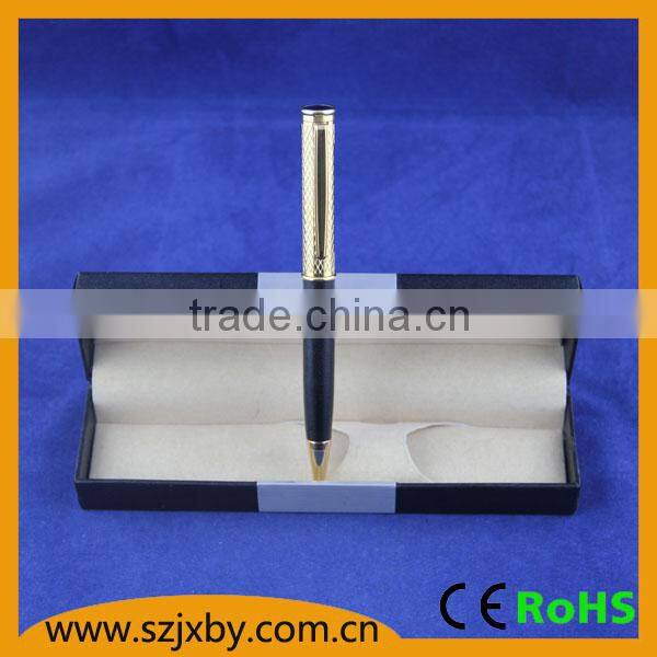 KKPEN 2015 Highest quality gold plated genuine leather coated Ball pen