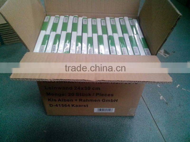 100% cotton blank stretched canvas