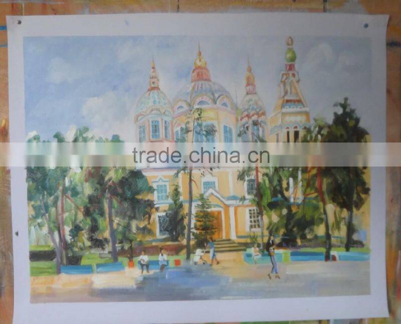 Handpainted modern oil on canvas wall art abstract canvas oil painting 16683