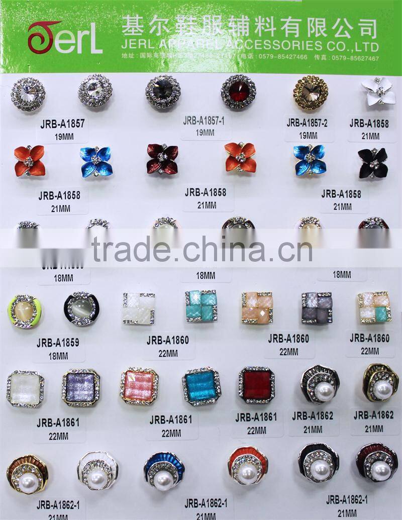wholesale fashion fancy crystal rhinestone sewing buttons