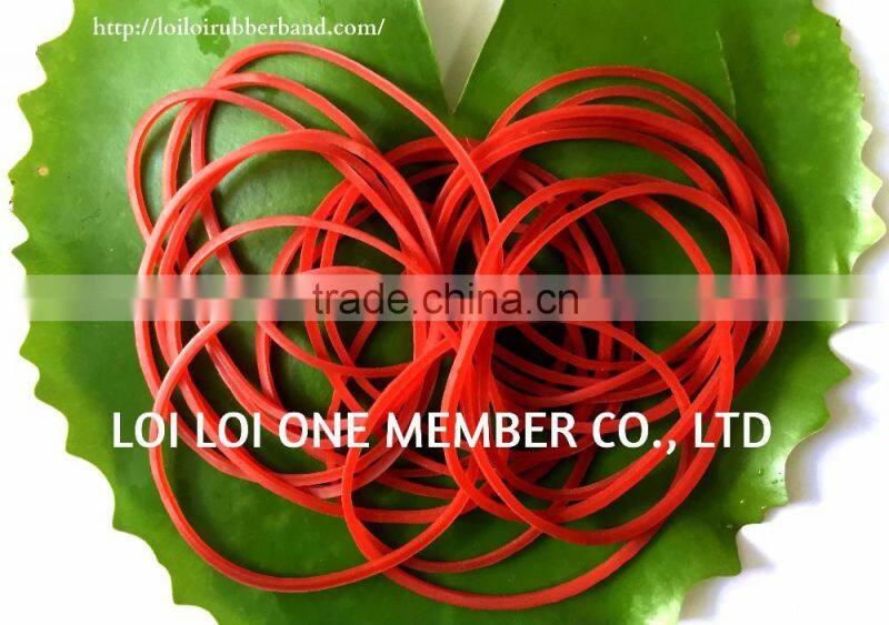 Elastic colorful professional manufacturer RED wide rubber band / 100% natural rubber from Vietnam