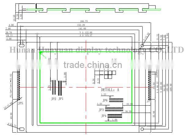 graph liquid crystal display 320240 blue module