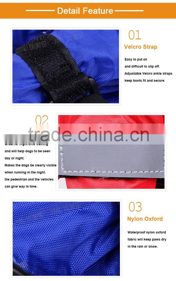 Rainy day fabric waterproof dog boots