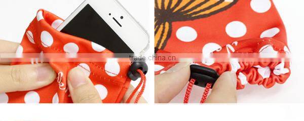 New Fair 5.5 Inch Wallet Cell Phone I phone Case Drawstring Pouch