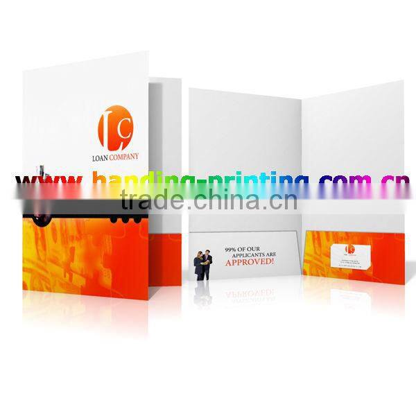 top quality paper conference folder printing