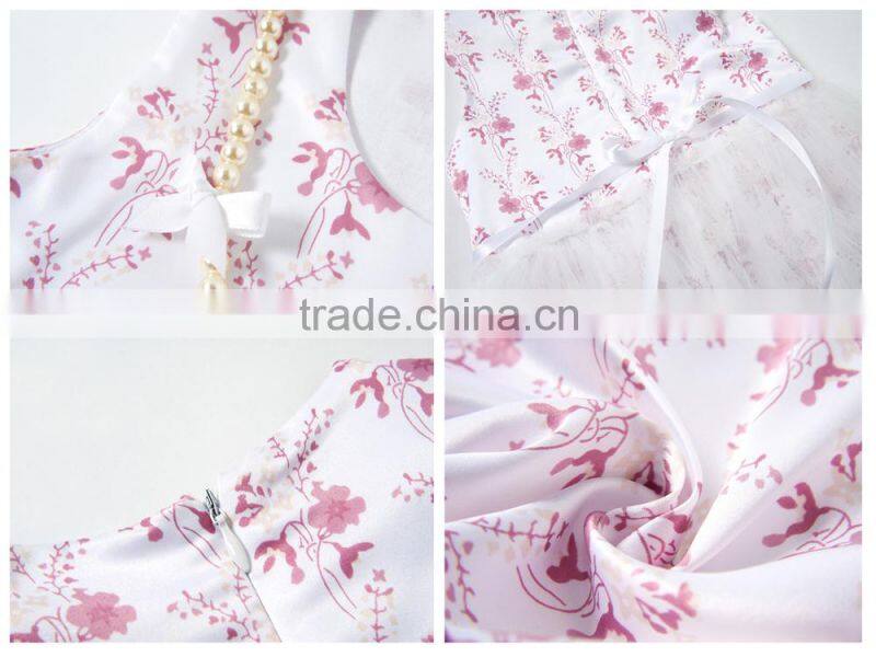 Baby girl party dress cotton lining for little queen 2015 summer hot sale