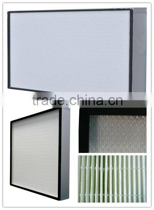 TOP sell 99.99% clean room mini pleated hepa air filter air purifier