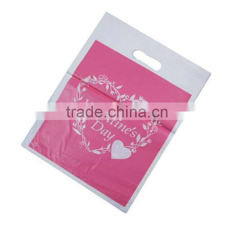 2016 New Promotional die cut handle shopping bag for clothes