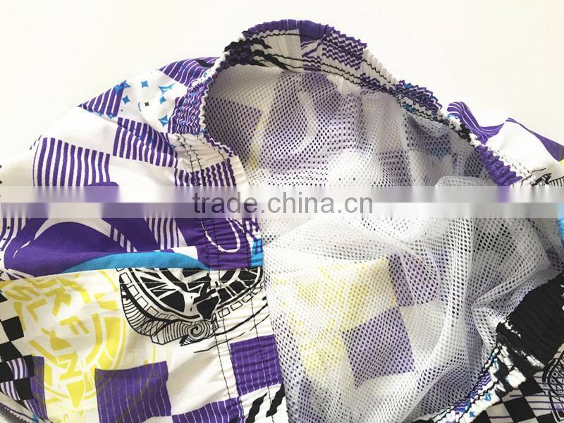 Abstract wholesale printed comfortable romantic beach shorts