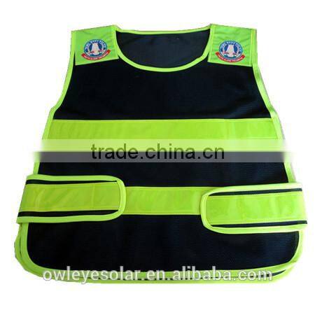 pvc reflective stripe eco-friendly safety vests factory for sale with logo printing