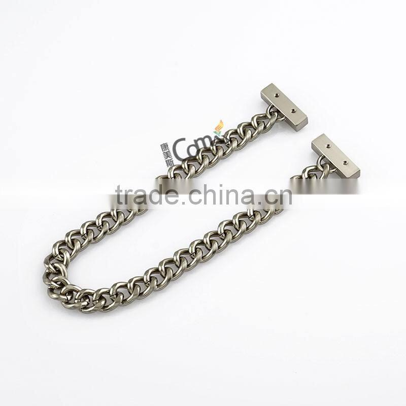 Hot sale brushed nickel metal handbag chain for bag handle