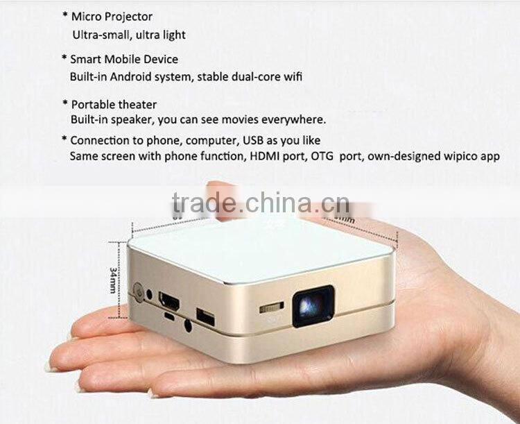 2015 Fashinable Portable Theater Wireless Outdoor Camping Dlp Link 3d Home Theater 4K full hd 3d led projector