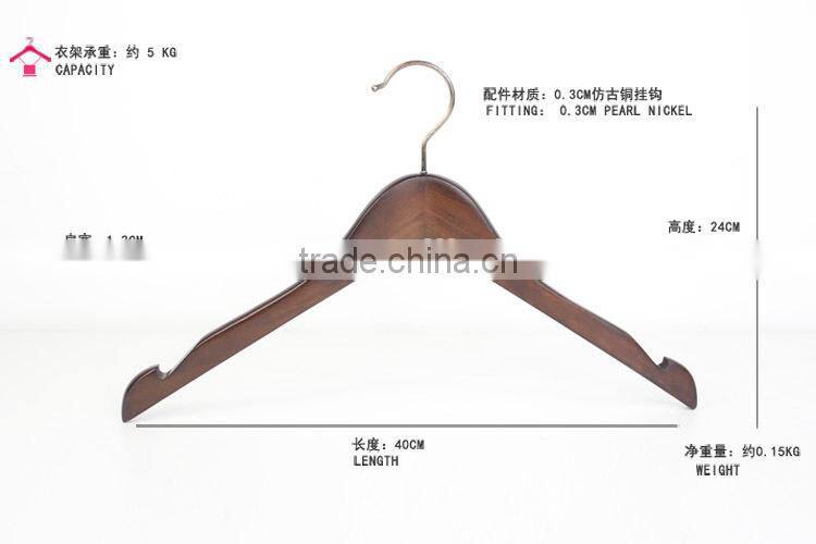 Closet wooden top hanger wholesale