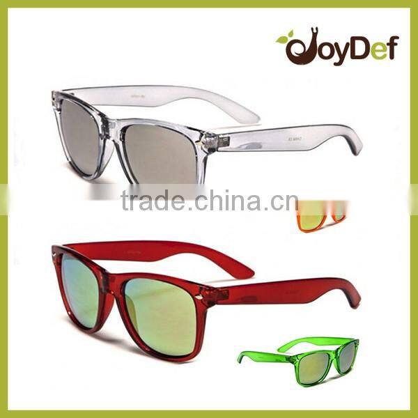 The most popular plastic hot transfer printed retro design style sunglasses with polarized lens