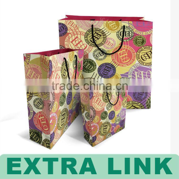 Hot Sale Custom Logo Printing Women's Kraft Paper Shopping Bag
