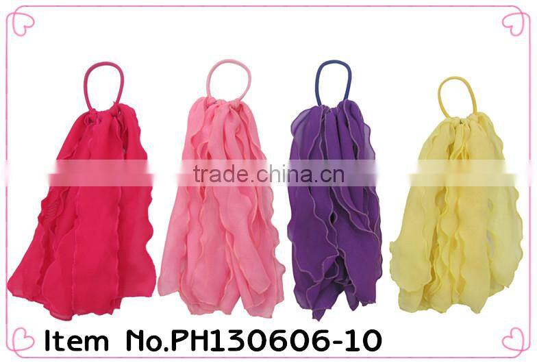 rainbow colored hair rubber bands