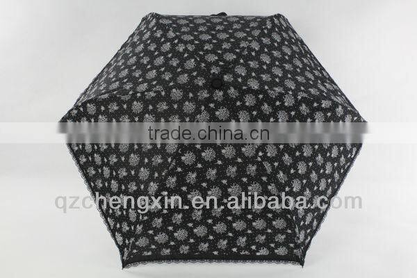 flower printed UV cut parasol umbrella