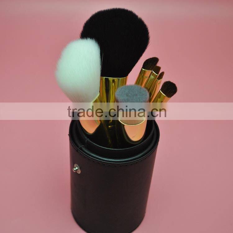 Wholesale 7pcs High quality Cylinder Makeup Brush Gift Set