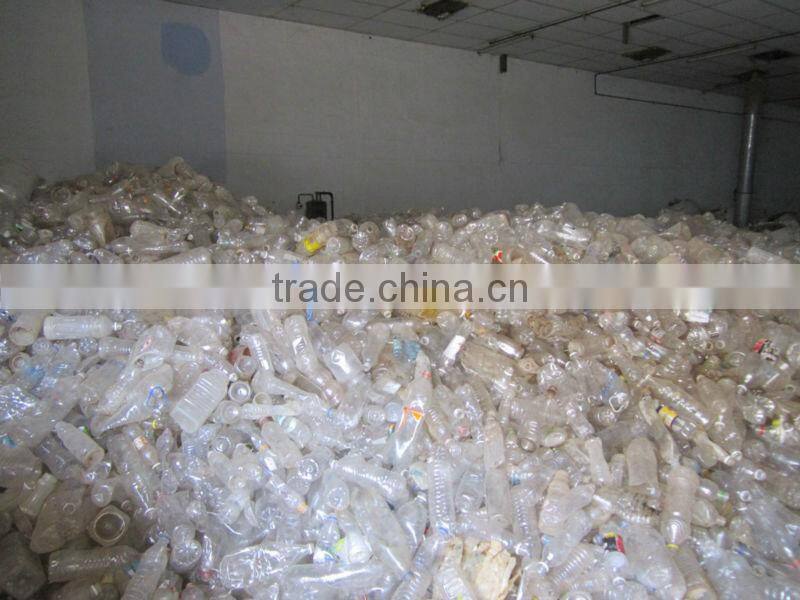 Recycled fiber grade PET chips washed