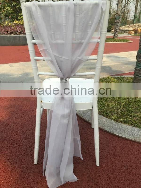 95cm organza red chair sashes wedding chair decoration