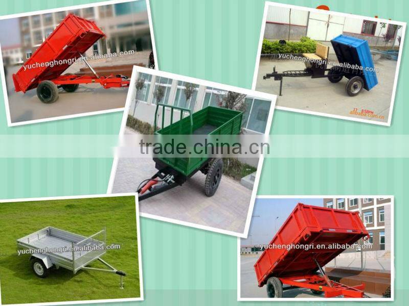 agriculture self discharge single axle trailer