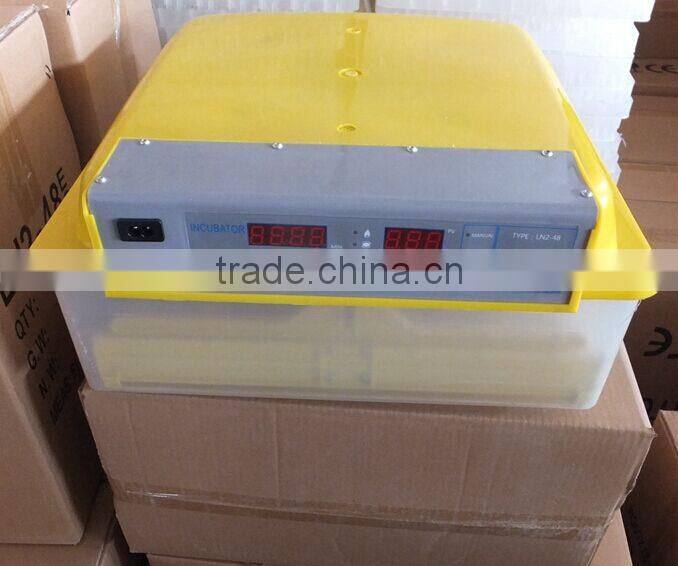 New designed Full automatic 48 egg incubator CE approved mini incubator prices india