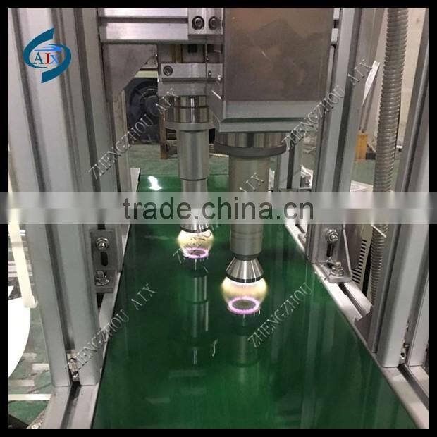 Glass material corona treatment machine