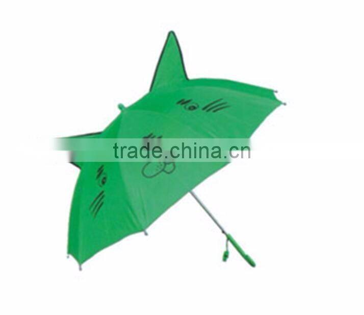 Wholesale long handle polyester waterproof cartoon gift Kids animal umbrella bee frog bear