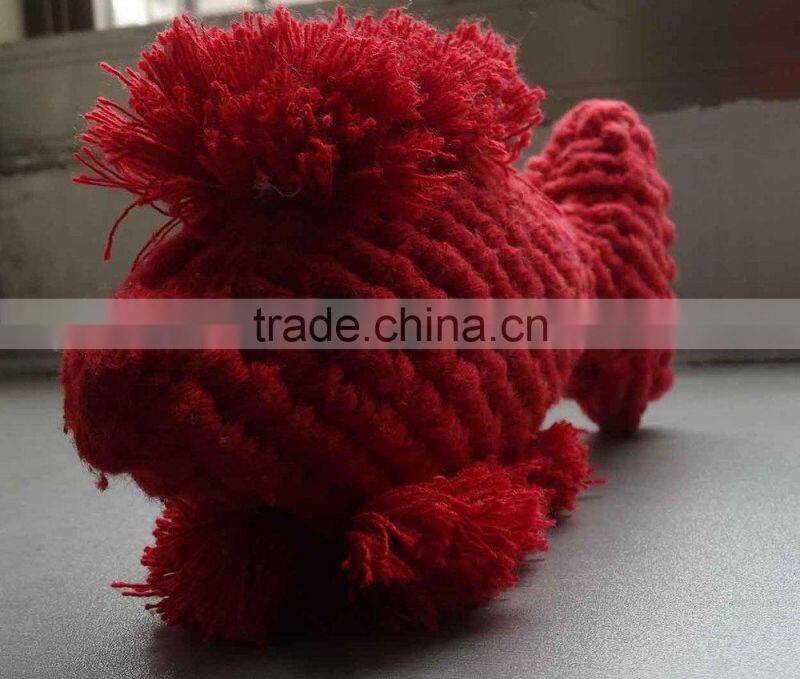cotton material red color fish toy cat toy