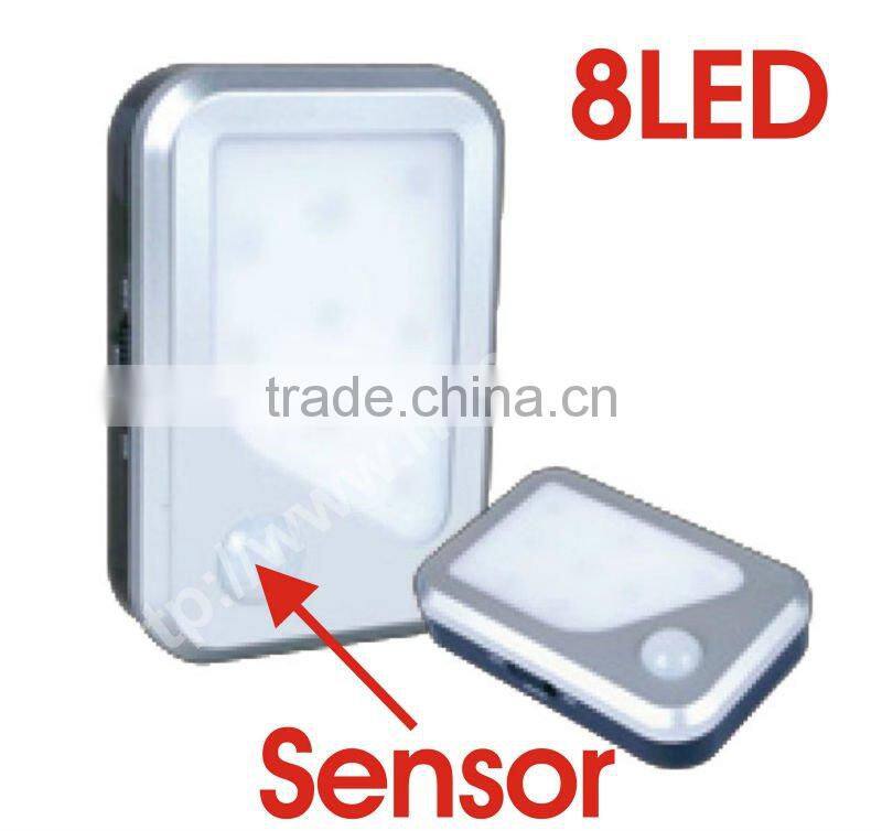 rectangle 8led automatic room light sensor with PIR+CDS