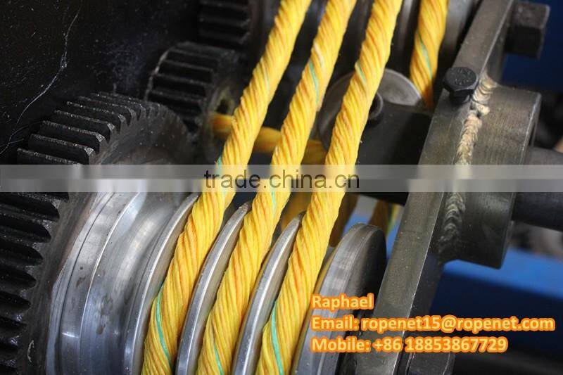 D type rope making machine for PP, PE rope/twisted rope machine: https://youtu.be/ODLBJ4em4vA