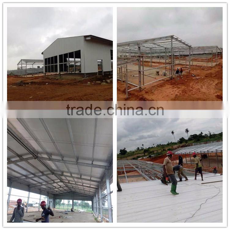 Commercial used steel trusses chicken broiler poultry shed design