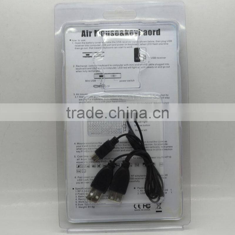 Distributor 2.4G wireless air mouse keyboard for HTPC, Tablet PC