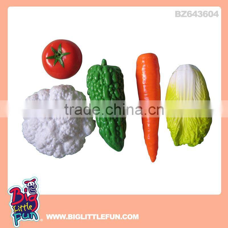 Vegetable toys soft rubber toys for kids with whistle