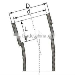 PVC-U plastic elbow 15 DIN / upvc elbow 15