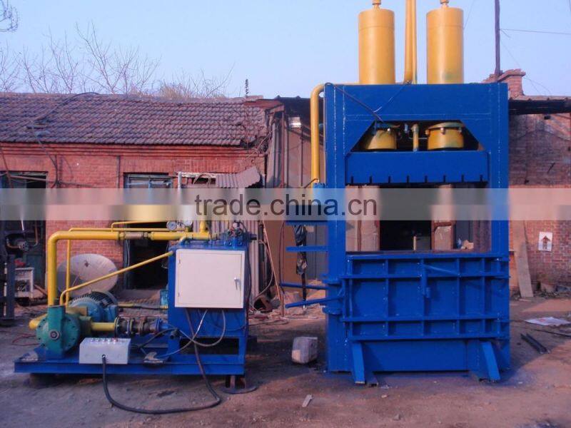 Hydraulic vertical semi-auto waste paper baler machine Y82-250T