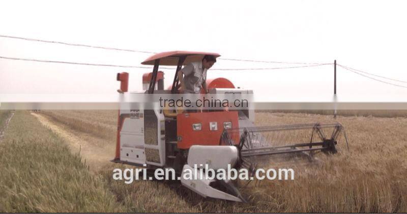 Mini agricultural machine of rice and wheat harvester