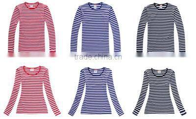 Fashionable Fiber Optic Many Color Stripe Sublimation Man's Woman's Long Sleeve Shirt