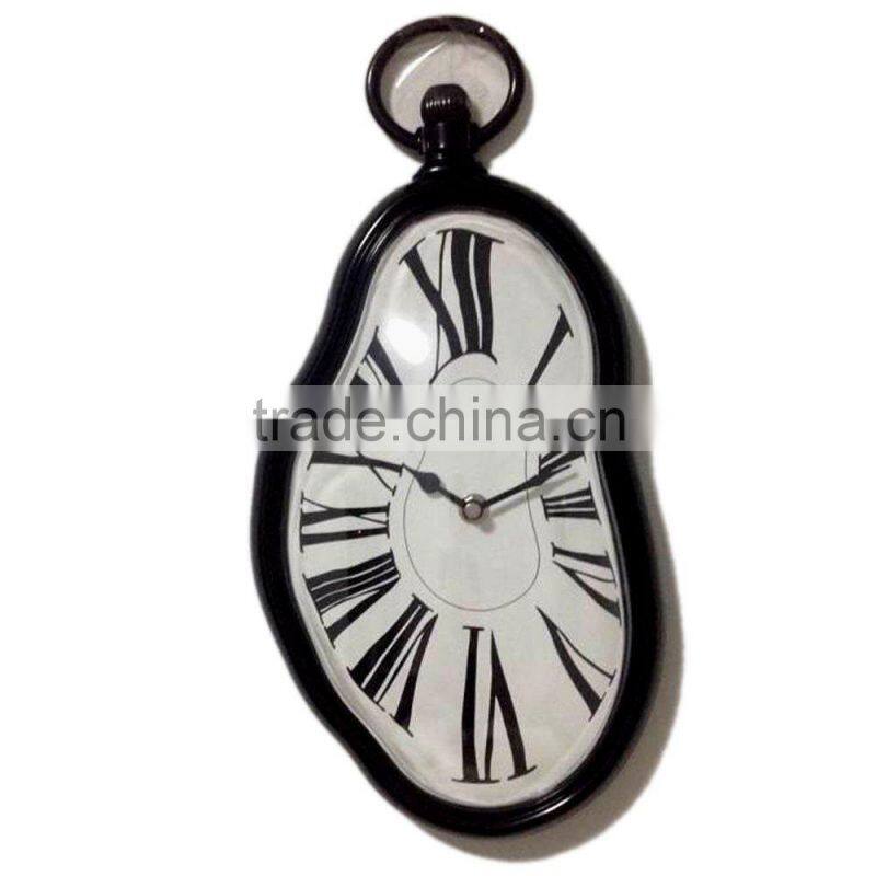 2015 the newest wall quartz clock melting wall clock novelty home decor wall clock art clock