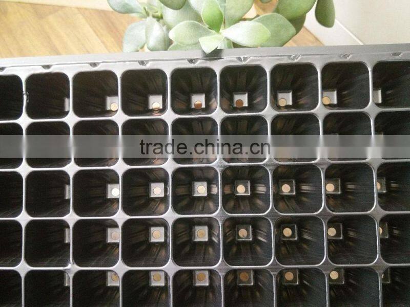 128 Cell Black PS Plastic Horticulture Plant Nursery Seed Starting Tray Manufactory Price