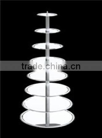 8-tire /7-tire solid metal modern cake display stand